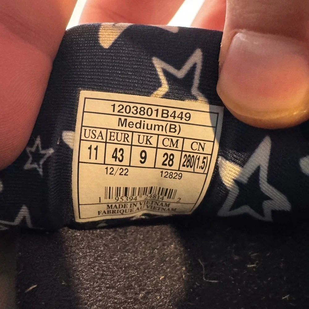 Brooks Ghost 15 Womens Running Shoes 11 Stars Stripes Navy Red 1203801B449